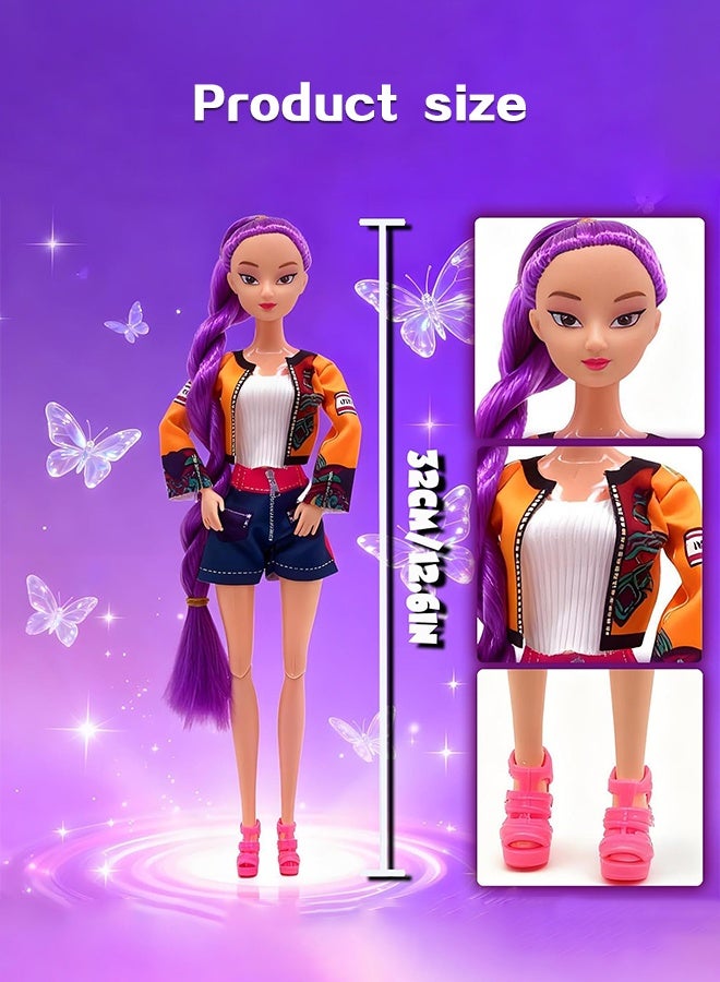 Organizer 3 Pack Kpop Demon Hunters Toys Action Dolls Set, 11.5-inch Poseable Dolls with Movable Joints, Collectible Model Toys for Fans and Kids Game Gift - Image 2